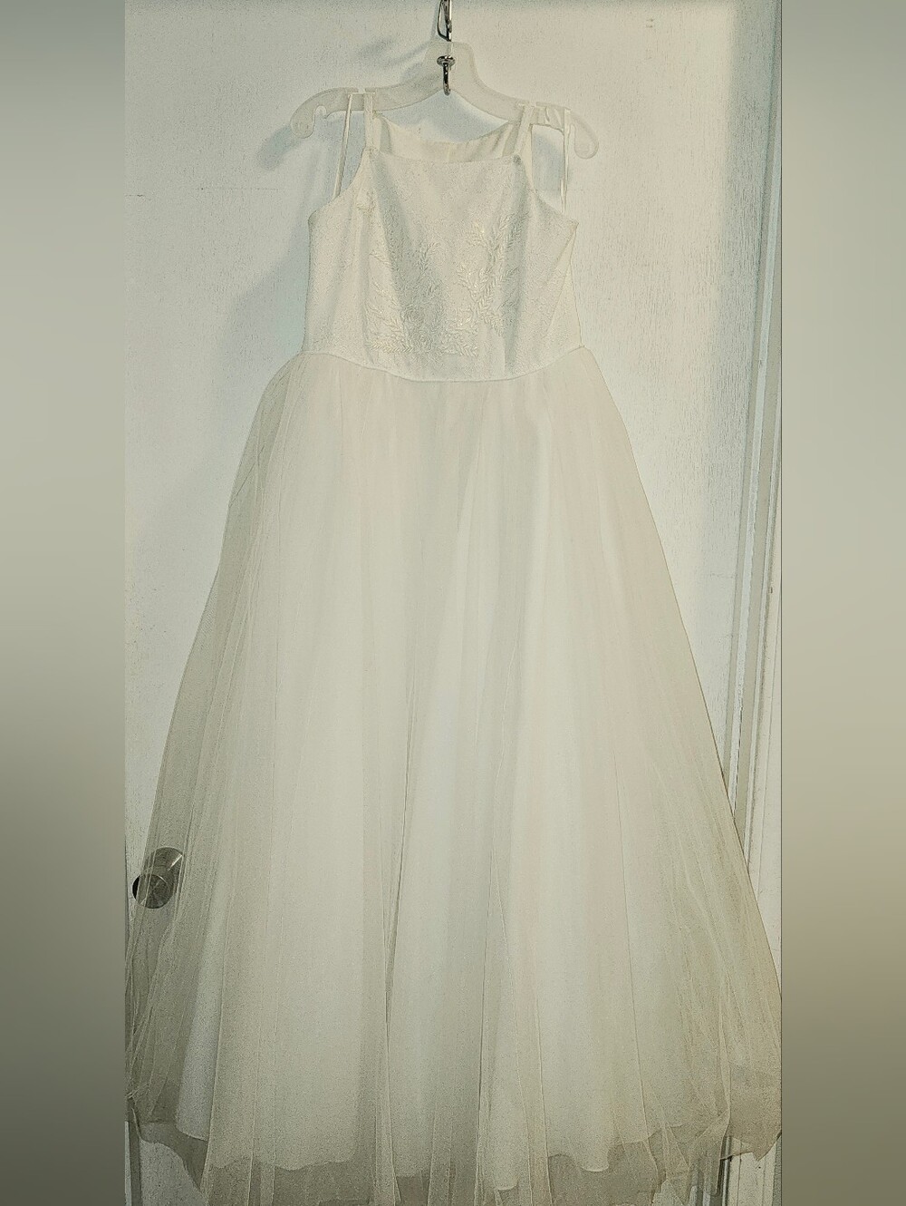 Girls Size 14 Gown, David's Bridal Style #WG1470 Flower Girl, First Communion